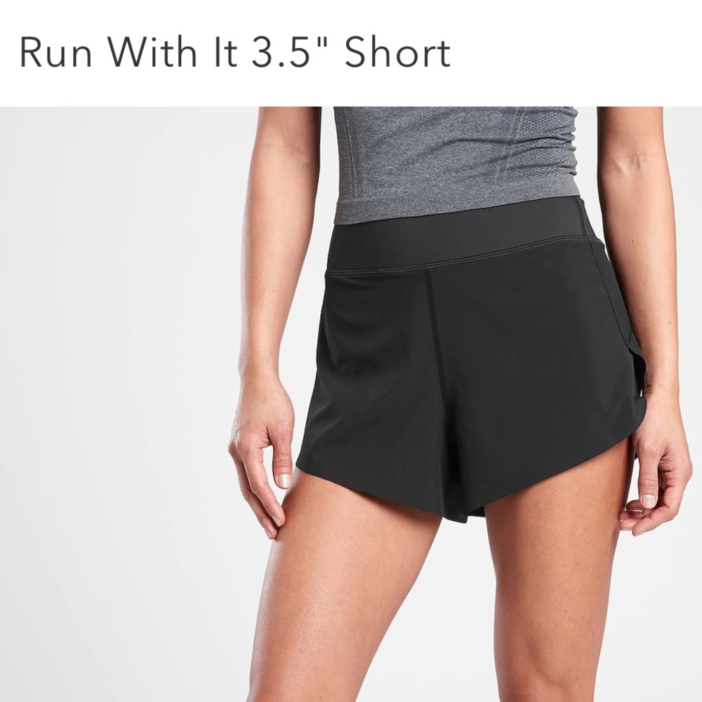 NWT ATHLETA RUN WITH IT 3.5” SHORT